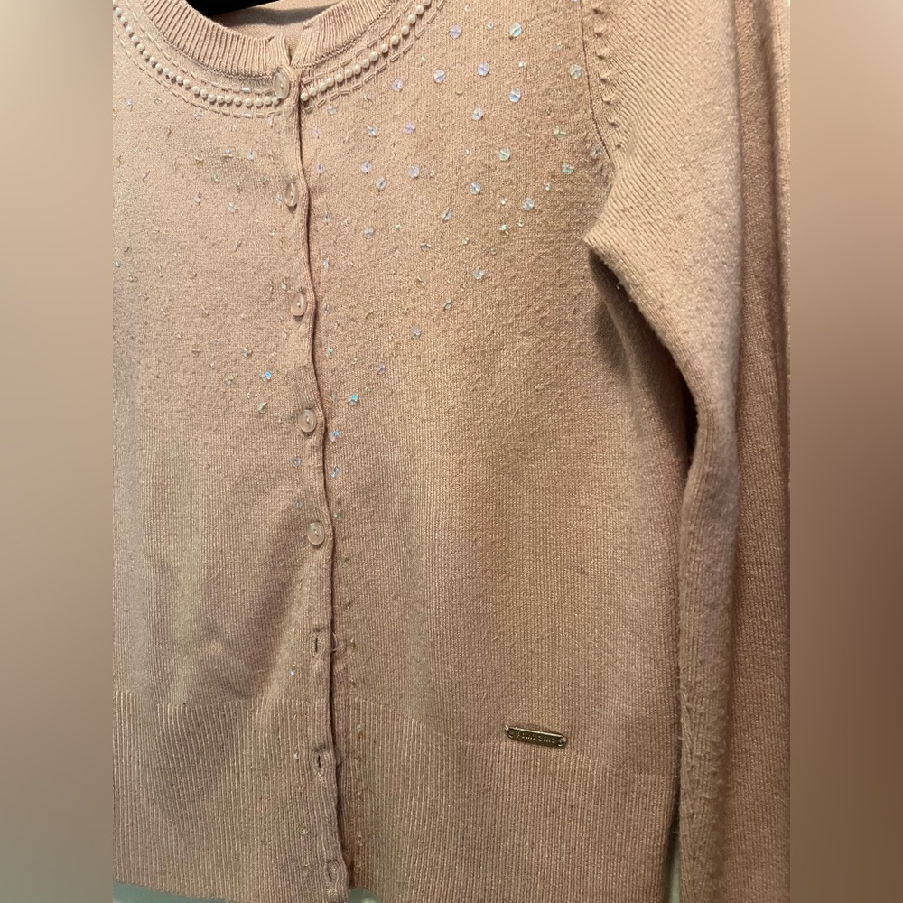 Point Zero Women's Cardigan in Soft Blush Pink with Sparkle detail 💝 - Picture 6 of 8
